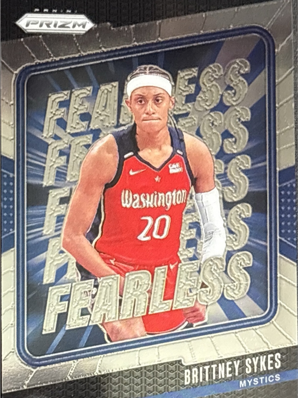 Panini Prizm Brittney Sykes Fearless Basketball Trading Card